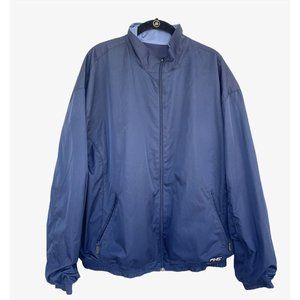 Ping Golf Jacket Mens Large Blue Full Zip Up Reversible Windbreaker